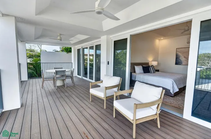 terrace off of 1 bedroom apartment