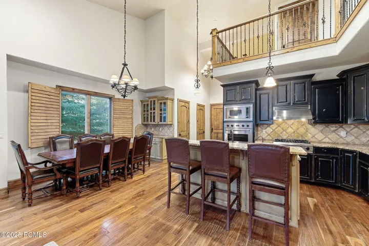 Main level kitchen and dining