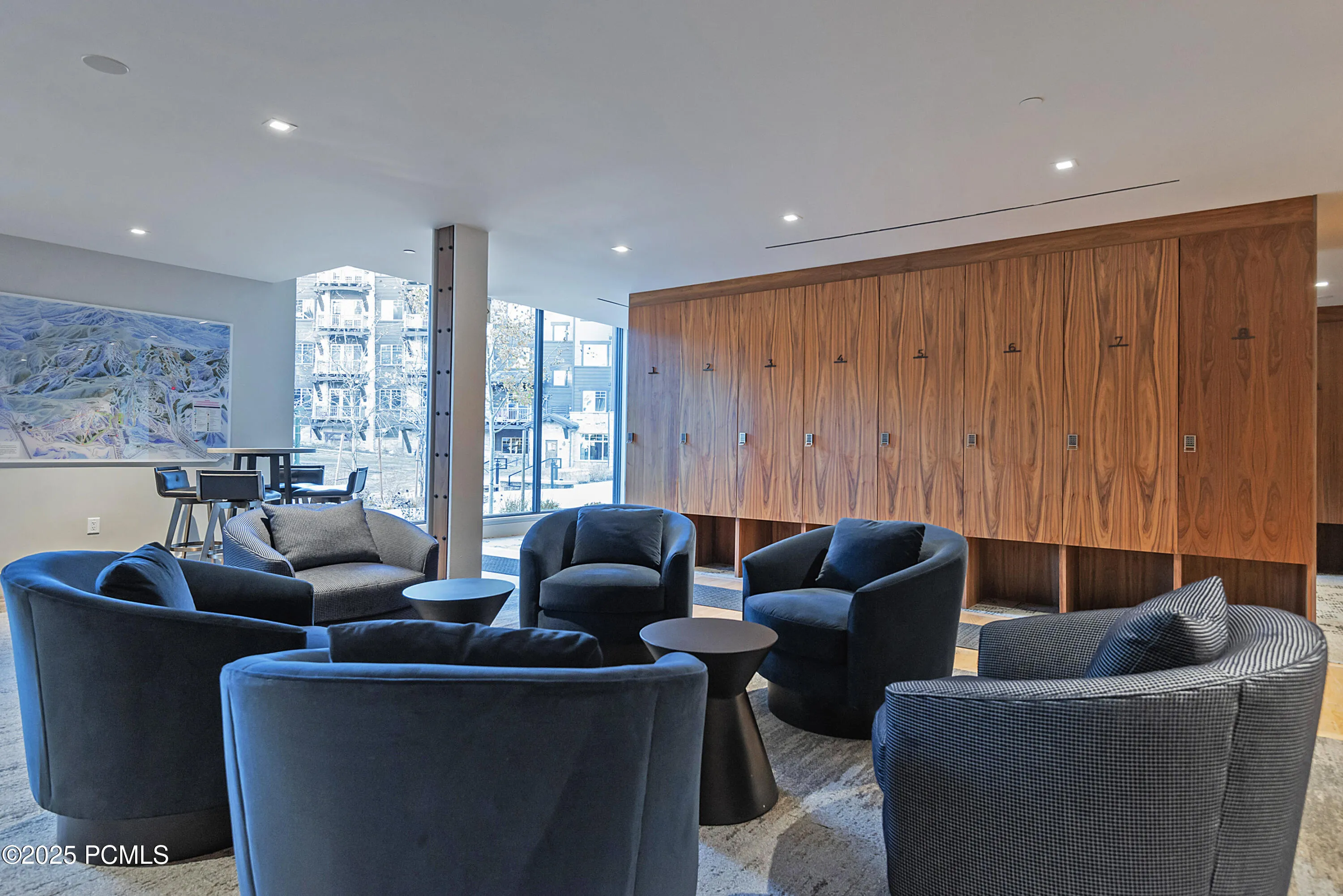amenity common area and ski lockers