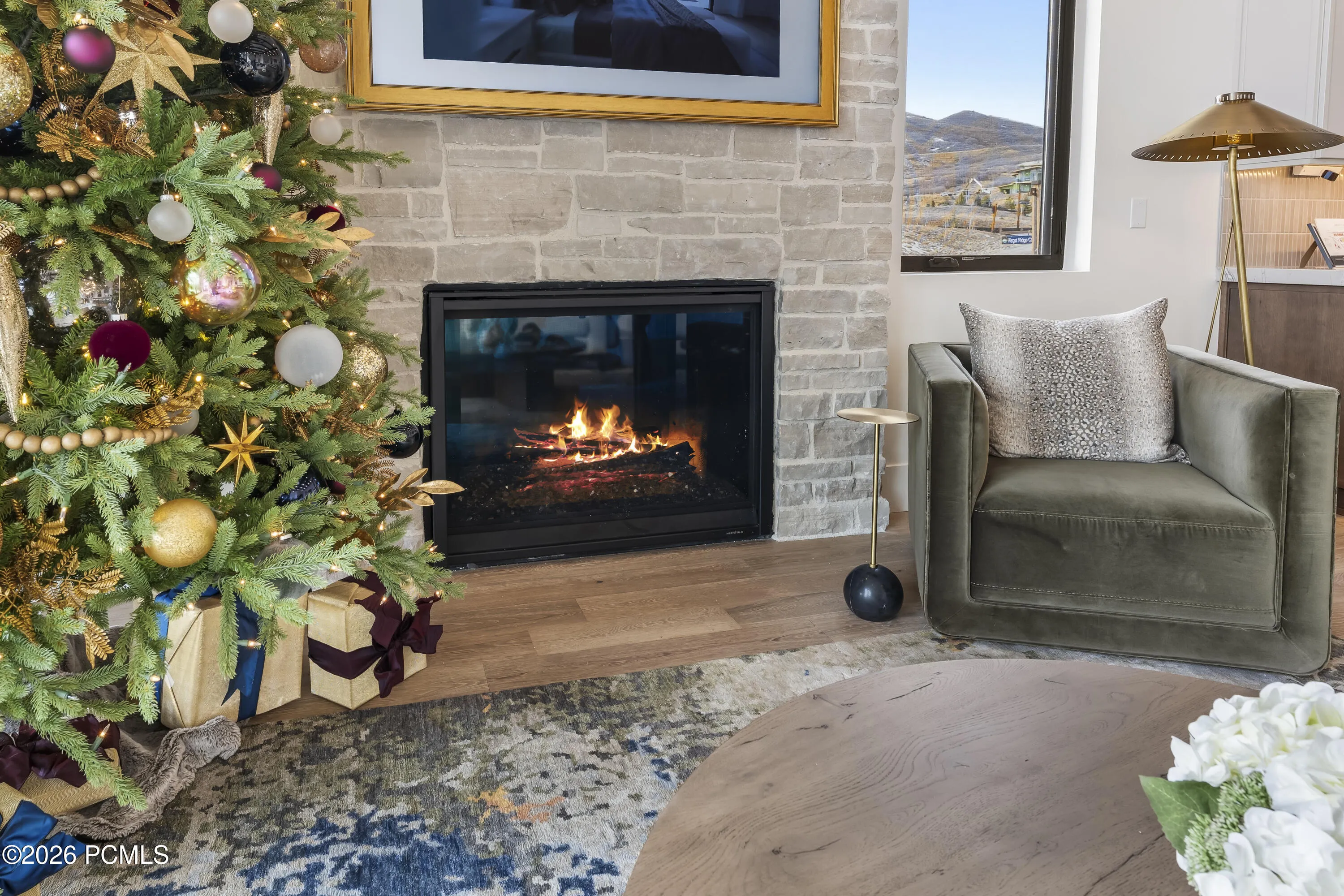 Living Room with Fireplace