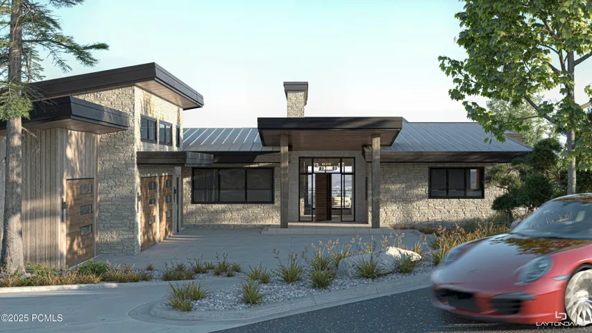 Rendering view of front of house