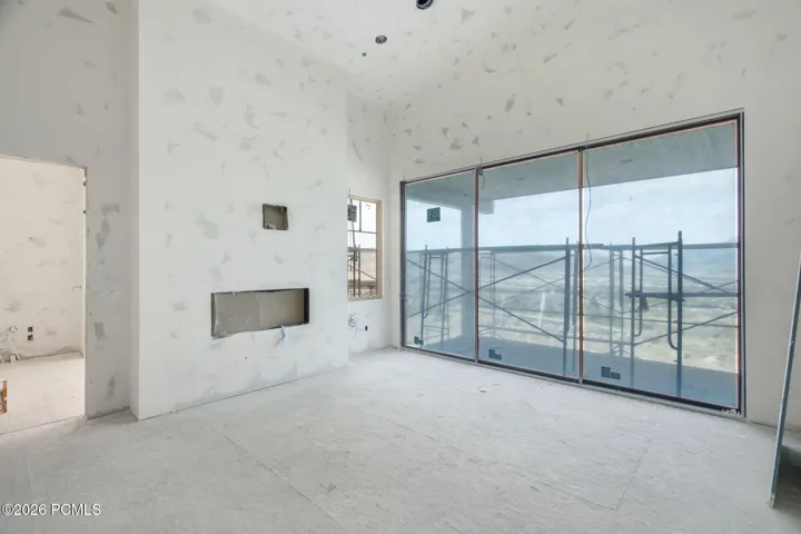 Primary suite view and gas fireplace