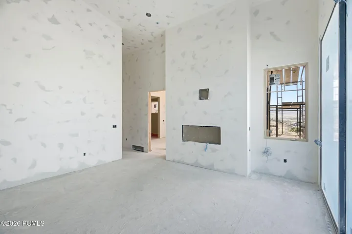 Primary suite view and gas fireplace