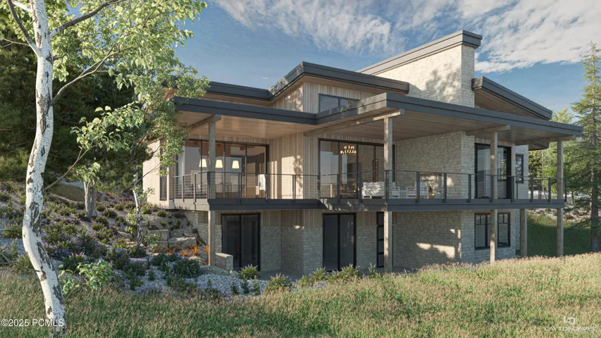 Rendering of backside of home