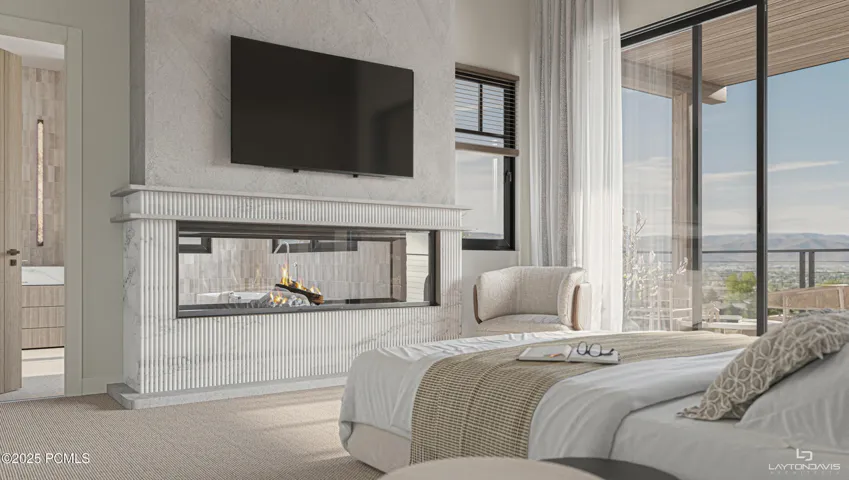 Rendering of primary bedroom