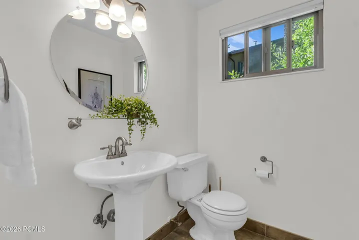Main level powder room