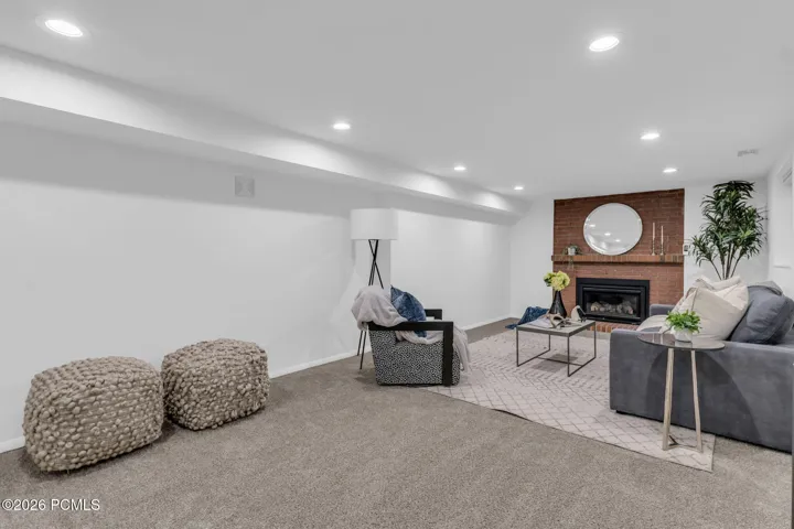 Downstairs den/office/rec room