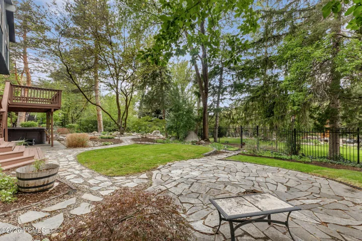 Backyard and patio