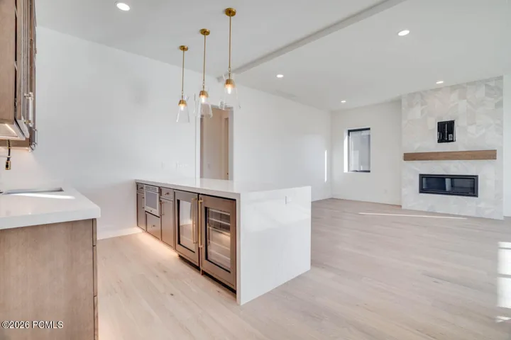 Wet Bar at Lower Family Room