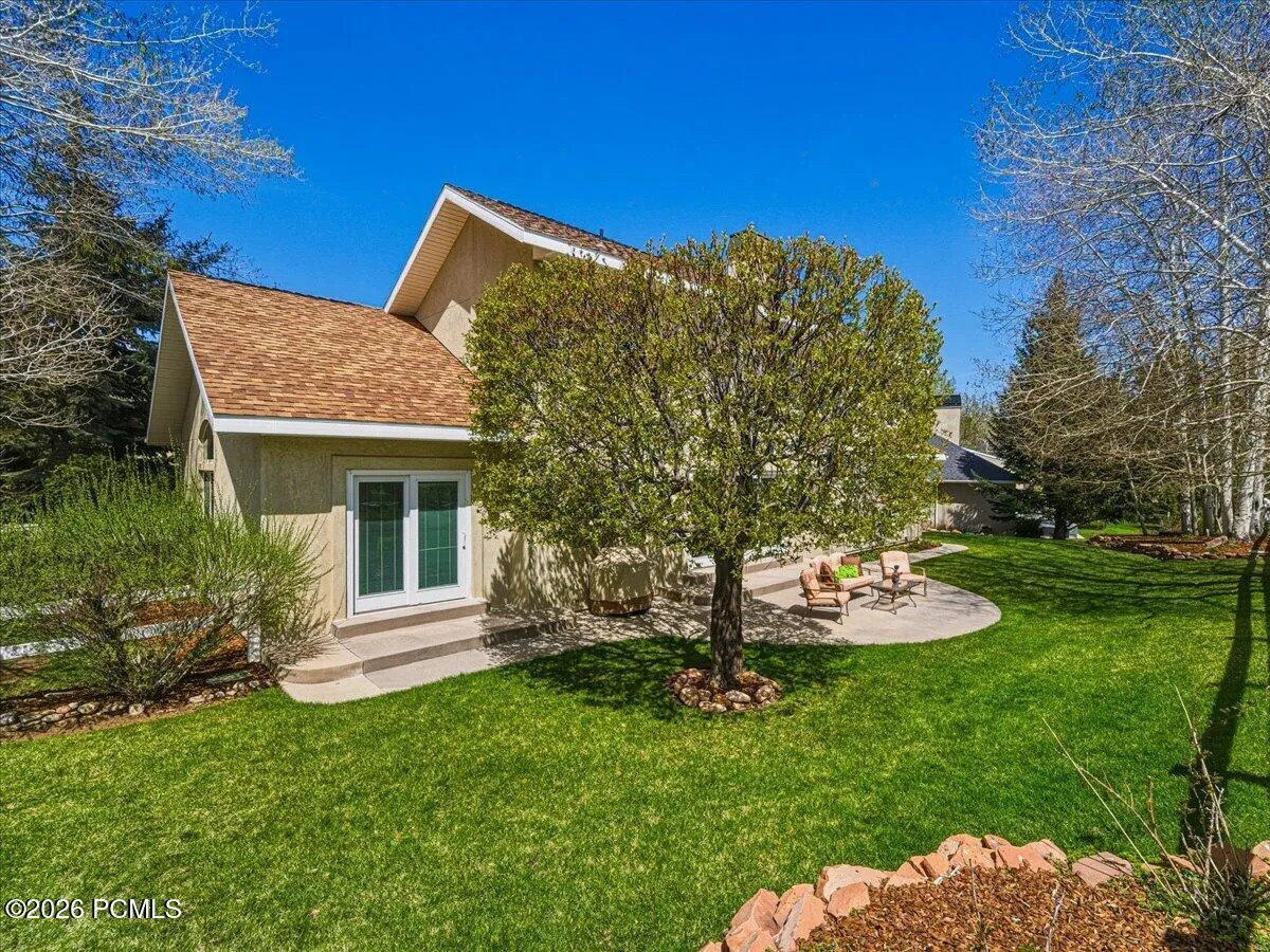 Backyard with Patio and Views of Canyons Village