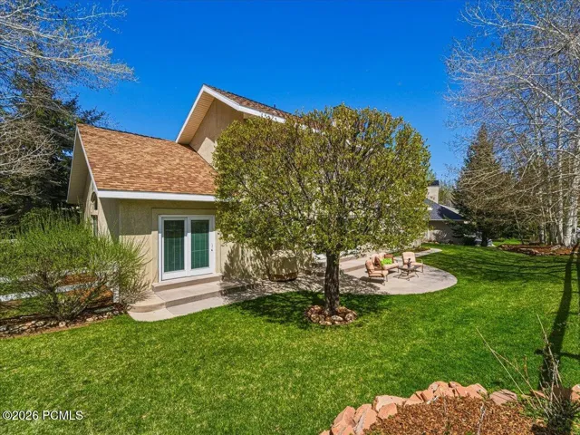 Backyard with Patio and Views of Canyons Village