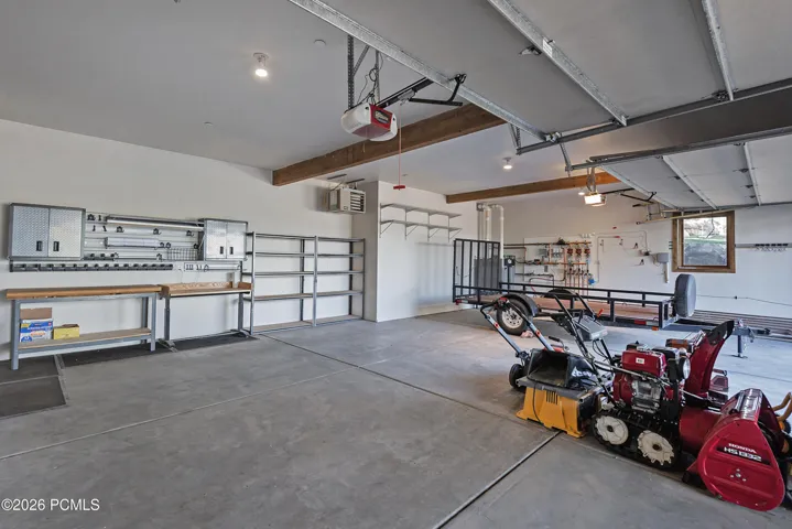oversized three-car garage