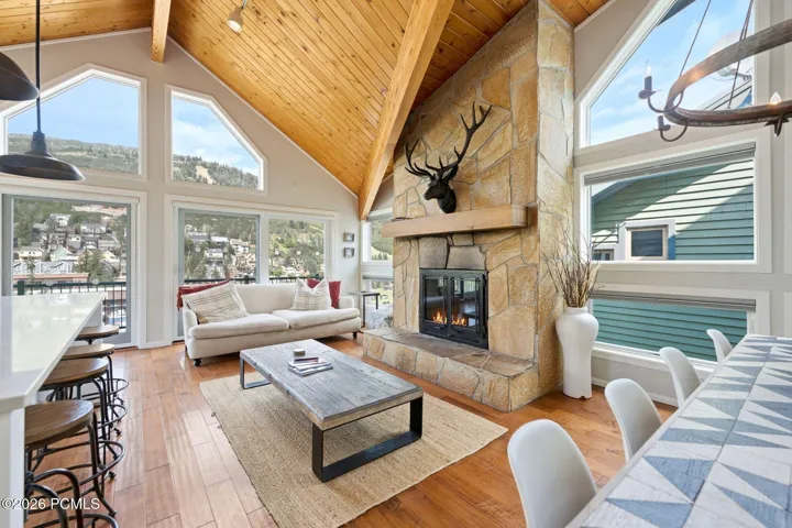 Great Room with BIG Ski trail views of Park City Mountain Resort