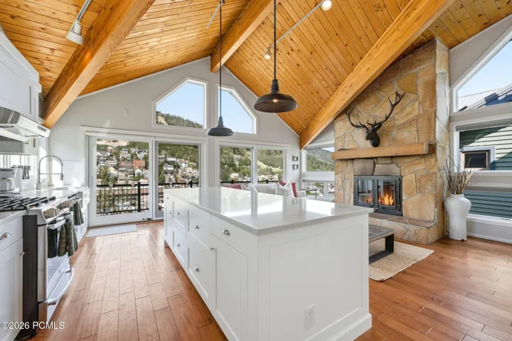 Kitchen and Great Room with Massive Mountain Views