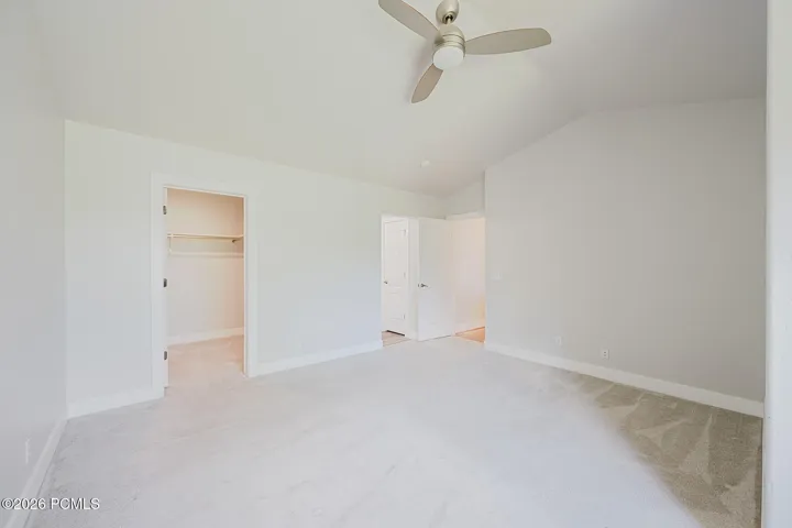 Large walkin closet and ensuite bathroom