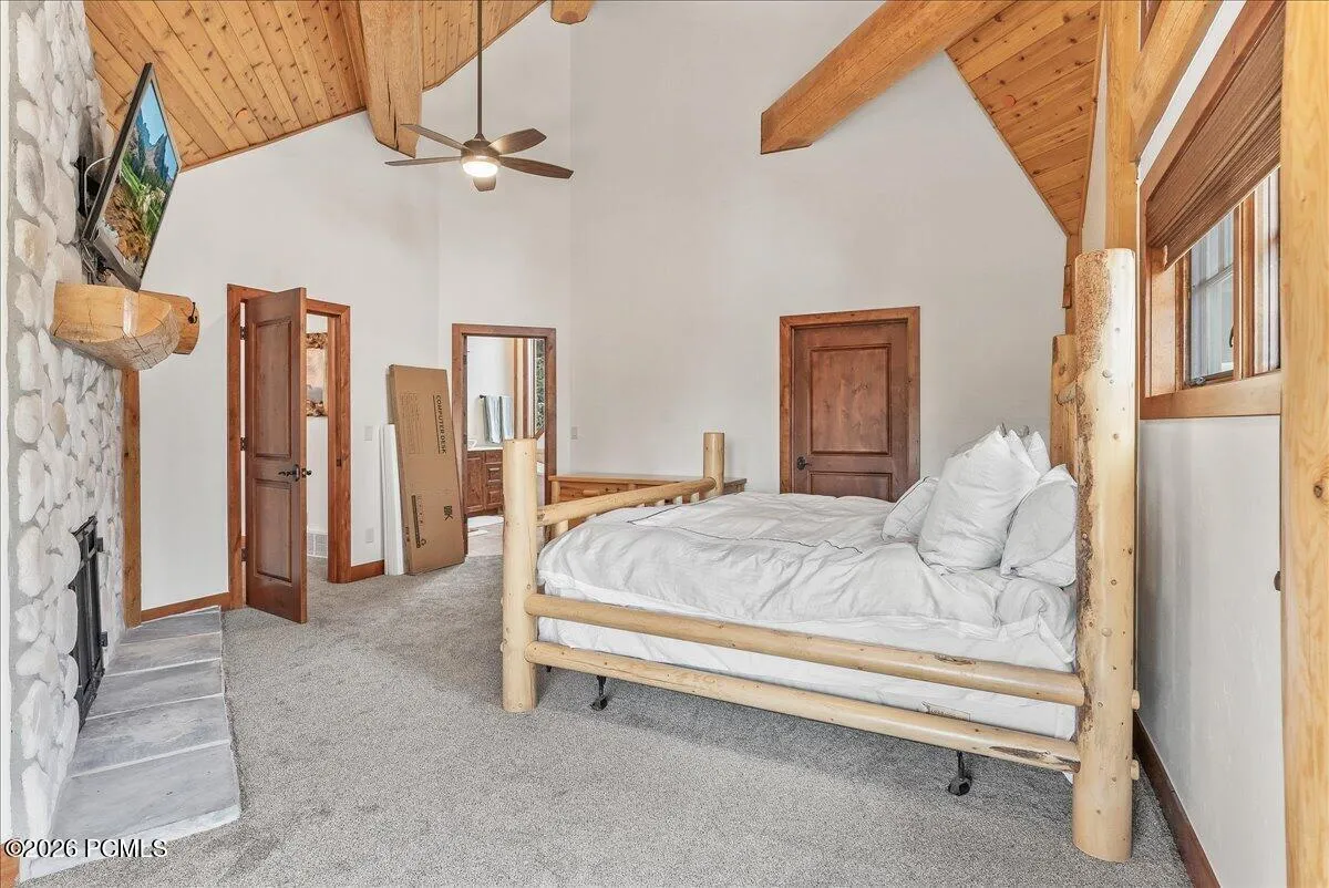 Vaulted ceilings in Master Bedroom