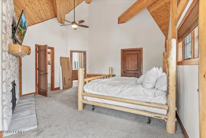 Vaulted ceilings in Master Bedroom