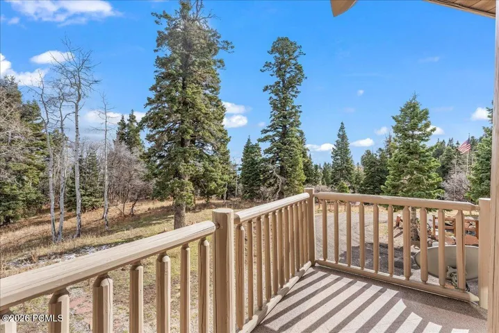 Enjoy the wildlife off the master balcony while having coffee