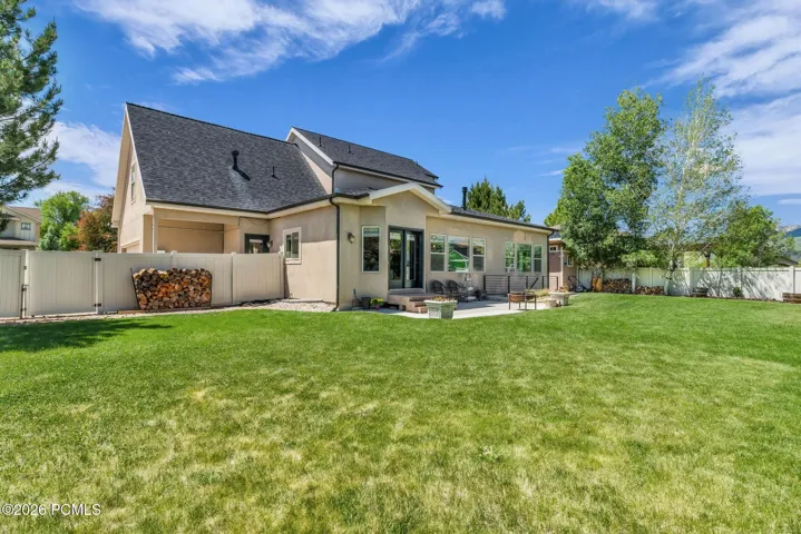 Backyard with patio
