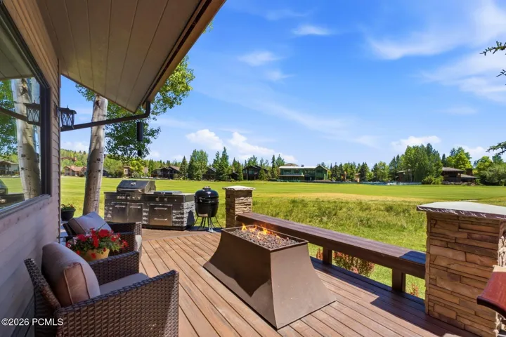Firepit and 13th fairway view
