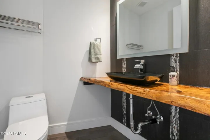 Powder room off of kitchen