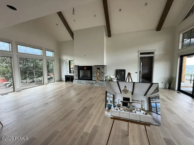 Living area with plenty of natural light