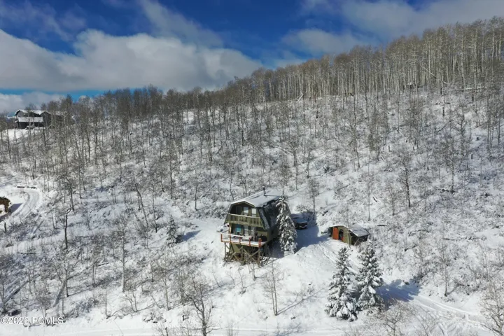 Winter View of Cabin