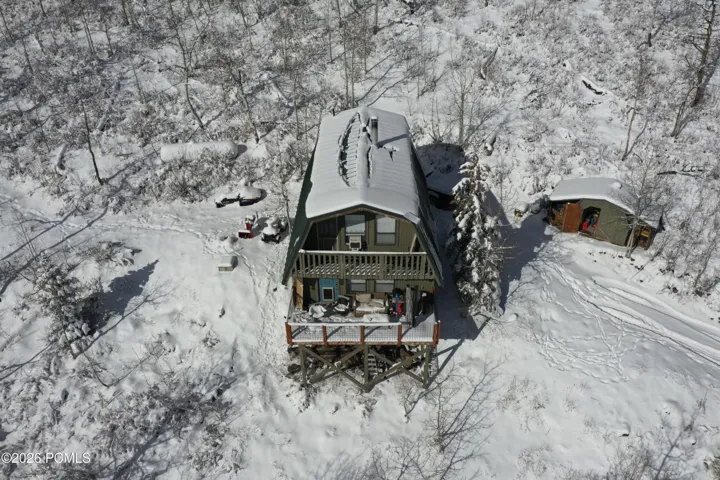 Winter View of Cabin