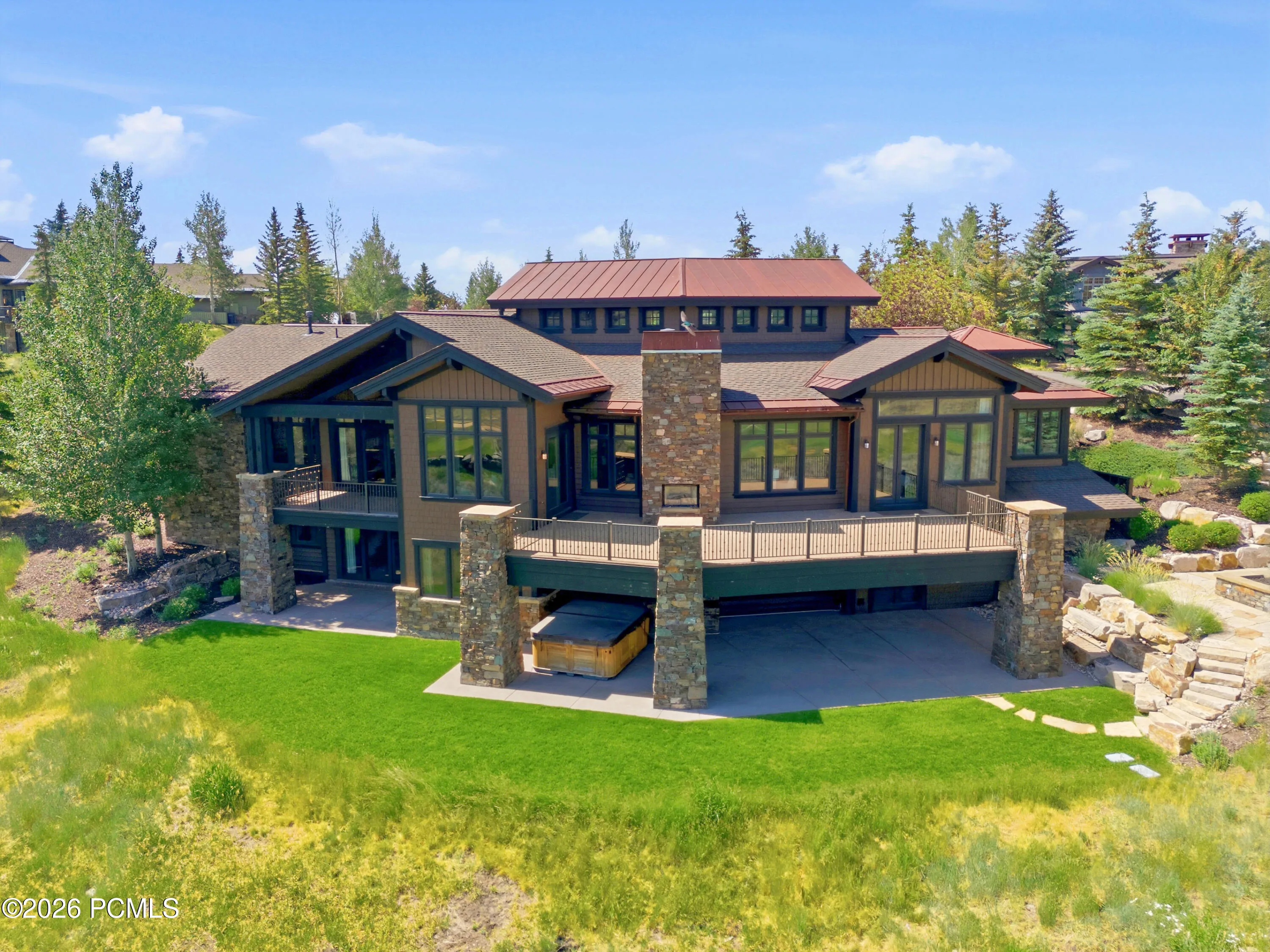 Expansive Upper and Lower Outdoor Living Areas