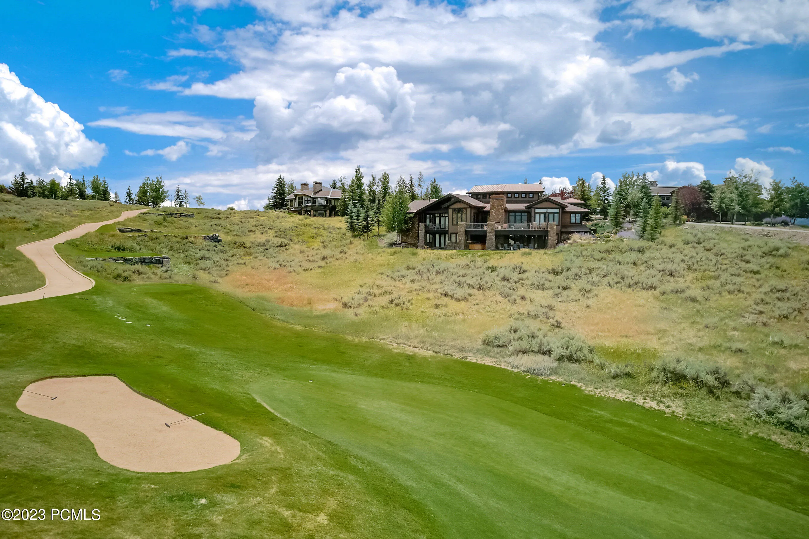 14th fairway with subject home in the background