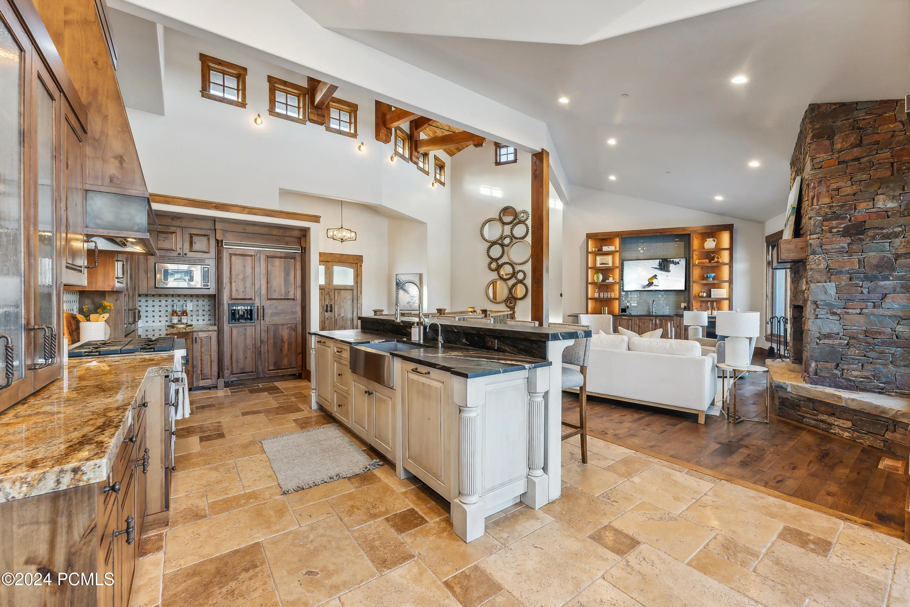 Kitchen Open to Living & Dining Rooms