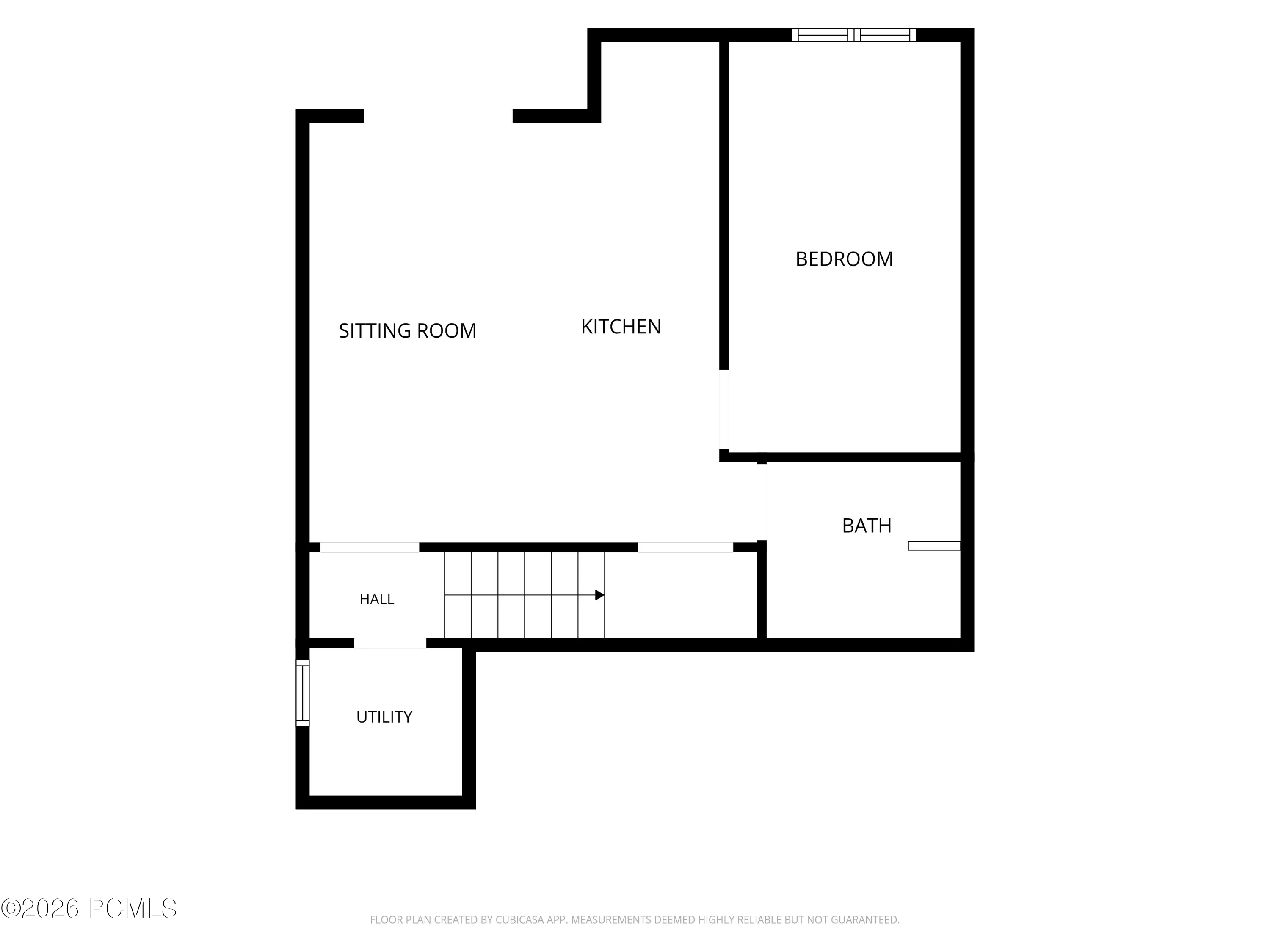 downstairs