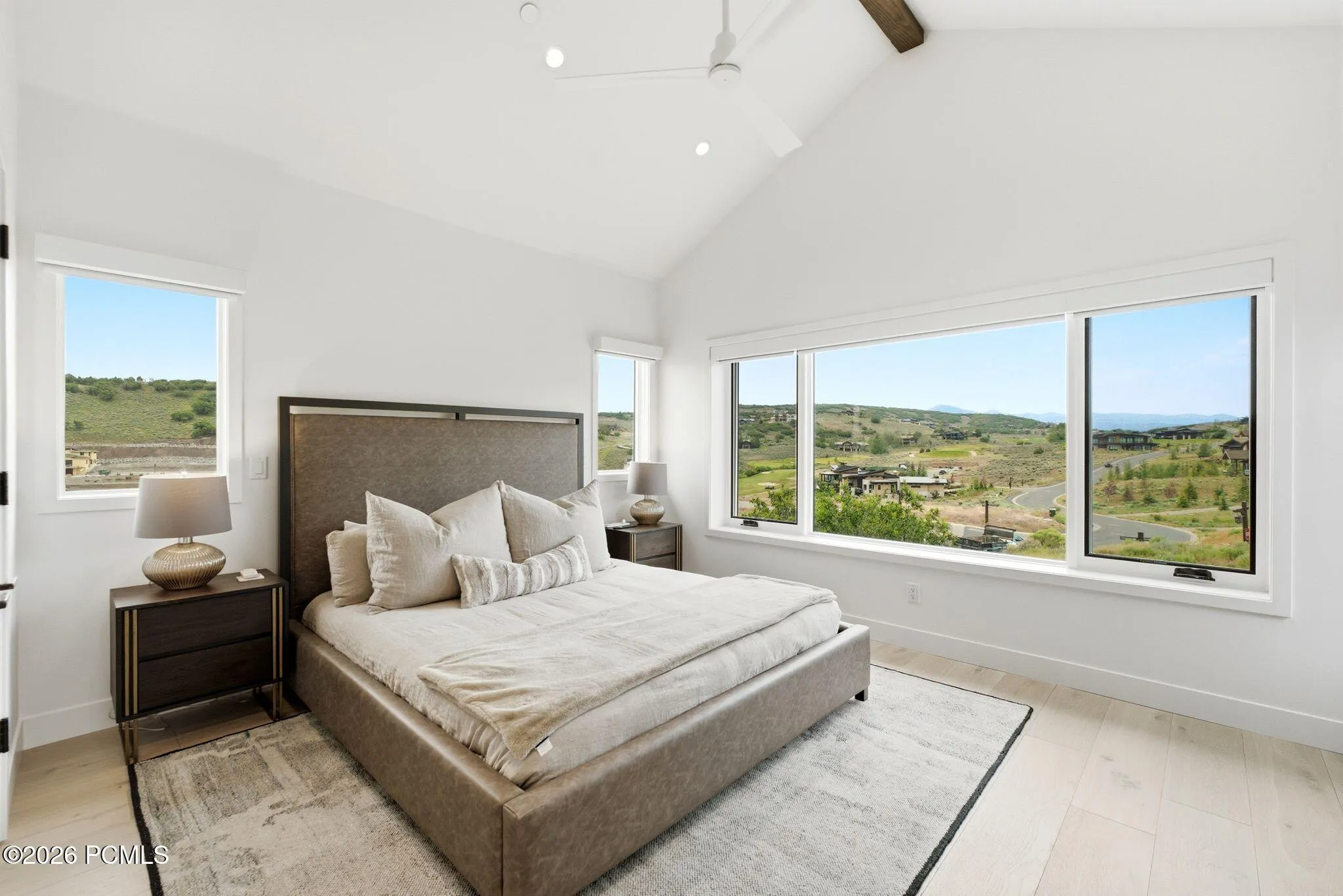 Upstairs Bedroom 1 with views