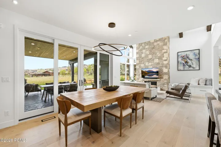 Spacious dining area