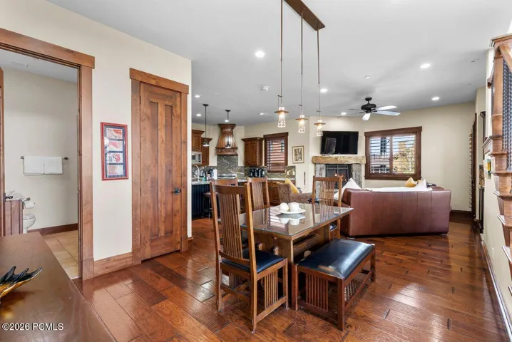 Dining Area with Living Area and Kitchen