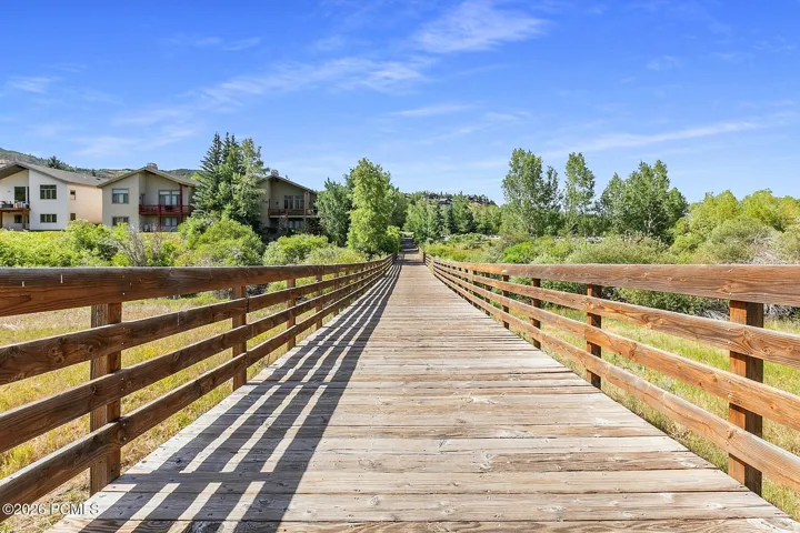 Steps away, walk the bridge to THE Millenium Trail!