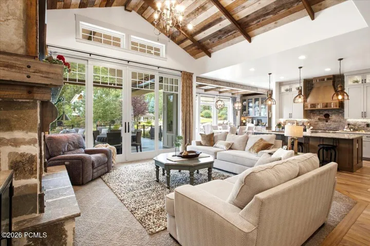 Living room with plenty of natural light
