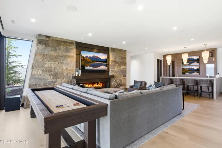 Lower level living area
