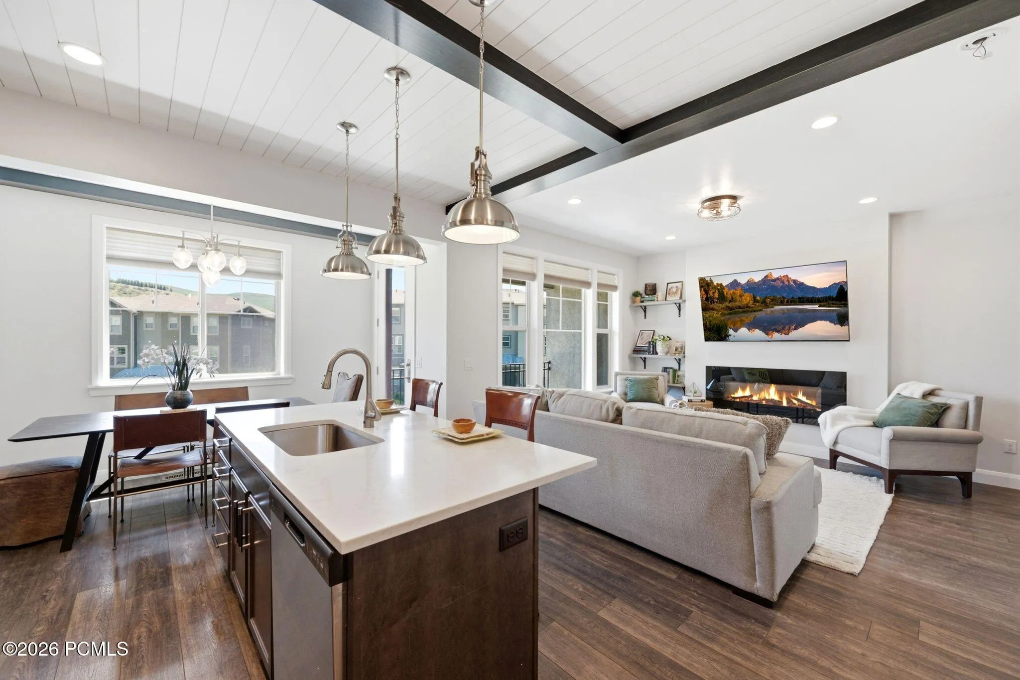 Kitchen and Living room