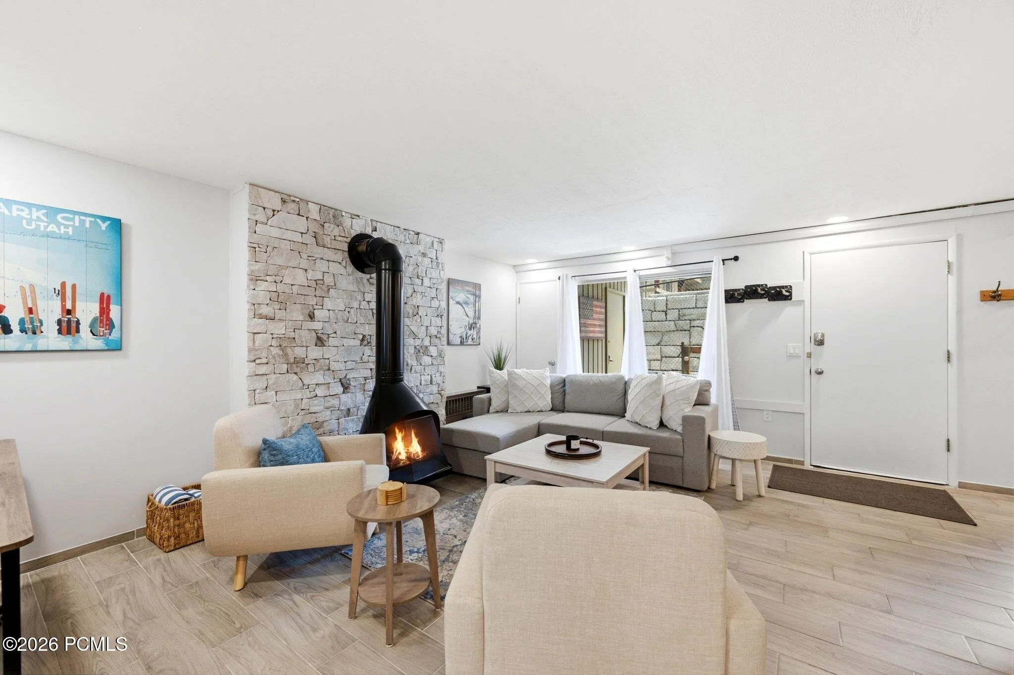 living room with window