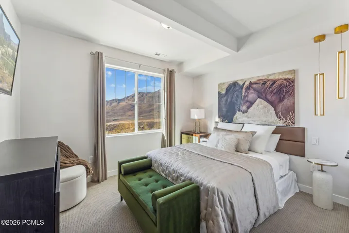 Inviting downstairs 3rd Guest Room with scenic Mountain Views