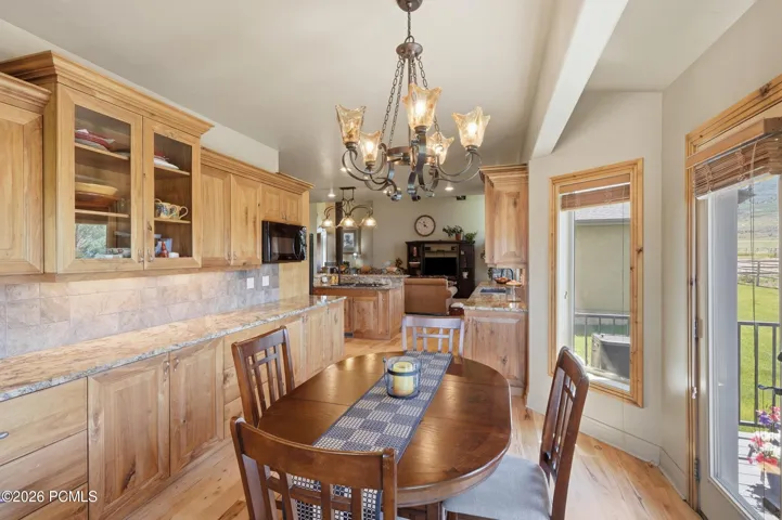 Main floor semi formal dining in kitchen area