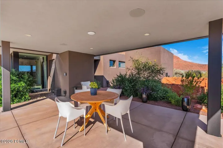 Covered Patio area next to pool and spa