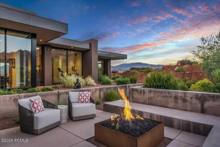 Twilight views from the north patio