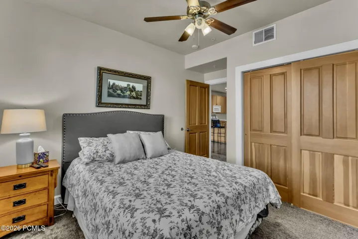 Guest bedroom, with guest bathroom across the hall.