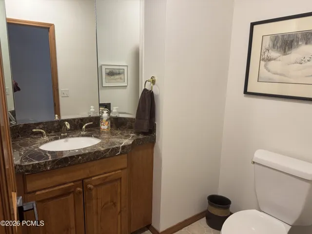 Main level powder room