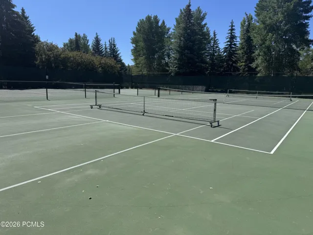 2 tennis courts, or 1 tennis and 2 pickleball courts