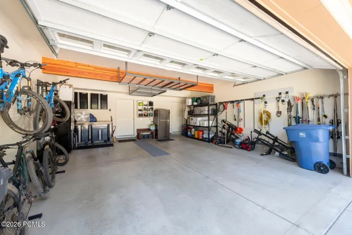 Garage has built in storage