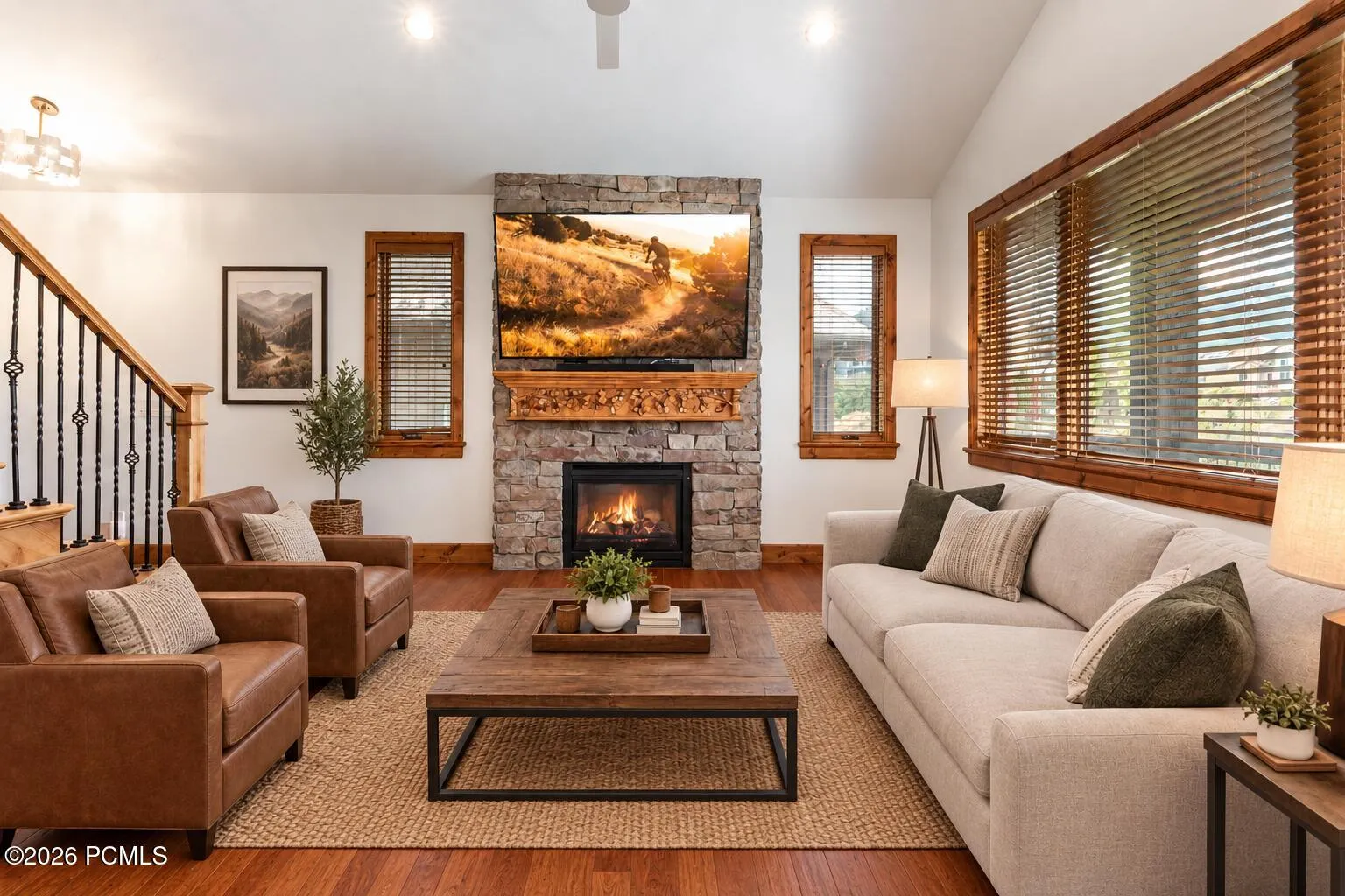 Virtually staged with AI for visualization purposes (home comes unfurnished)