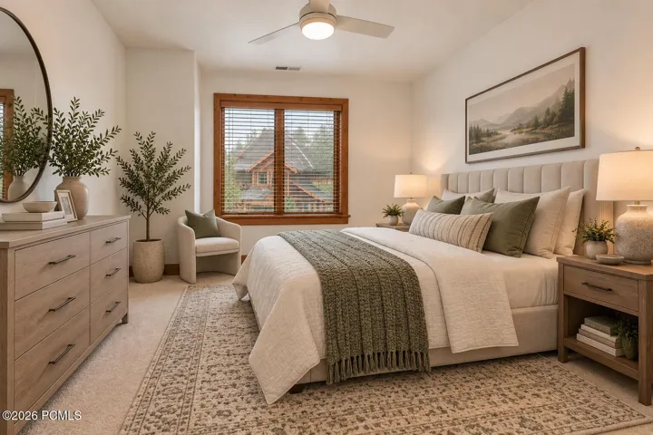 Virtually staged with AI for visualization purposes (home comes unfurnished)